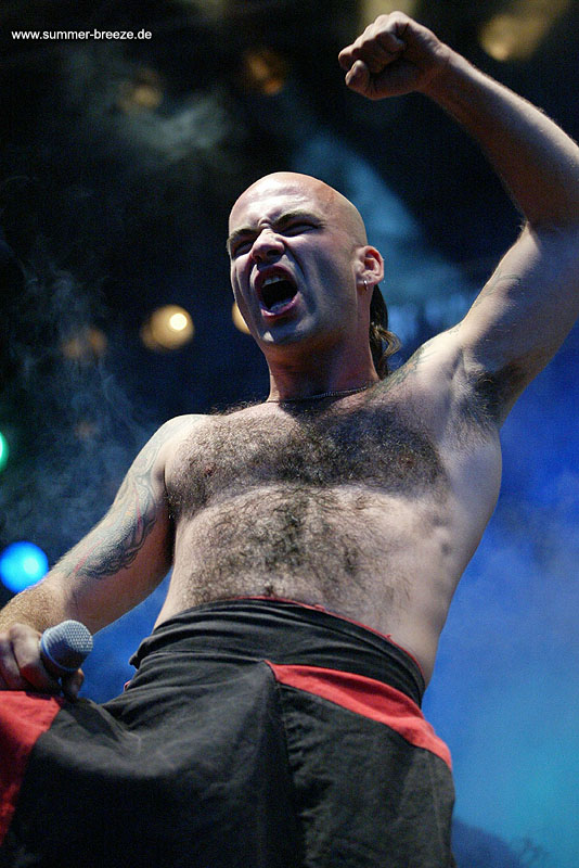 Bild eines Mitglieds der Band Die Apokalyptischen Reiter beim Live Auftritt.